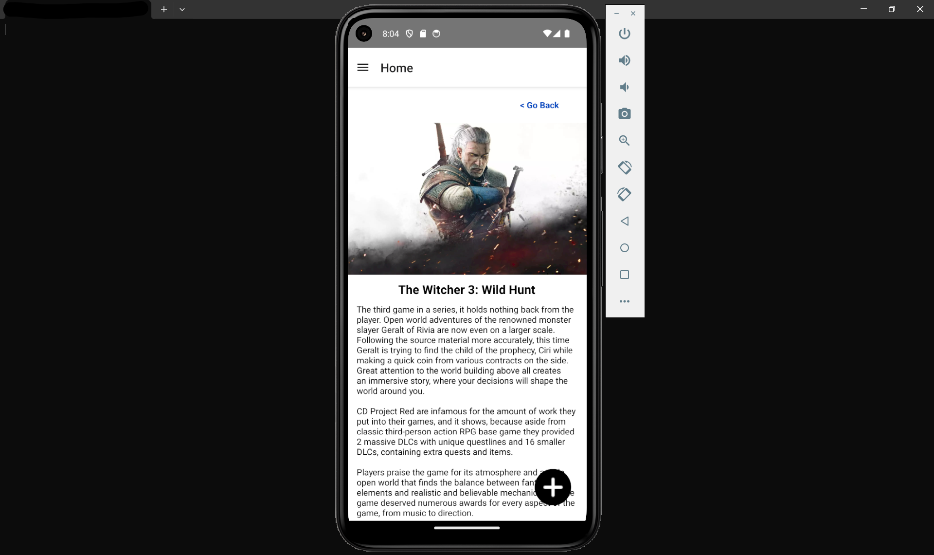 Game Review App Screenshot 2