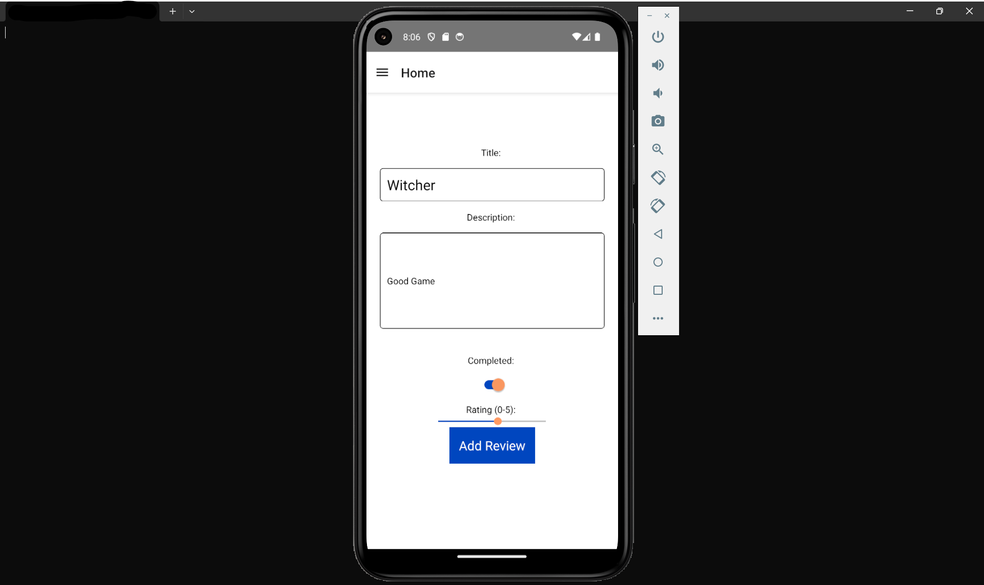 Game Review App Screenshot 3