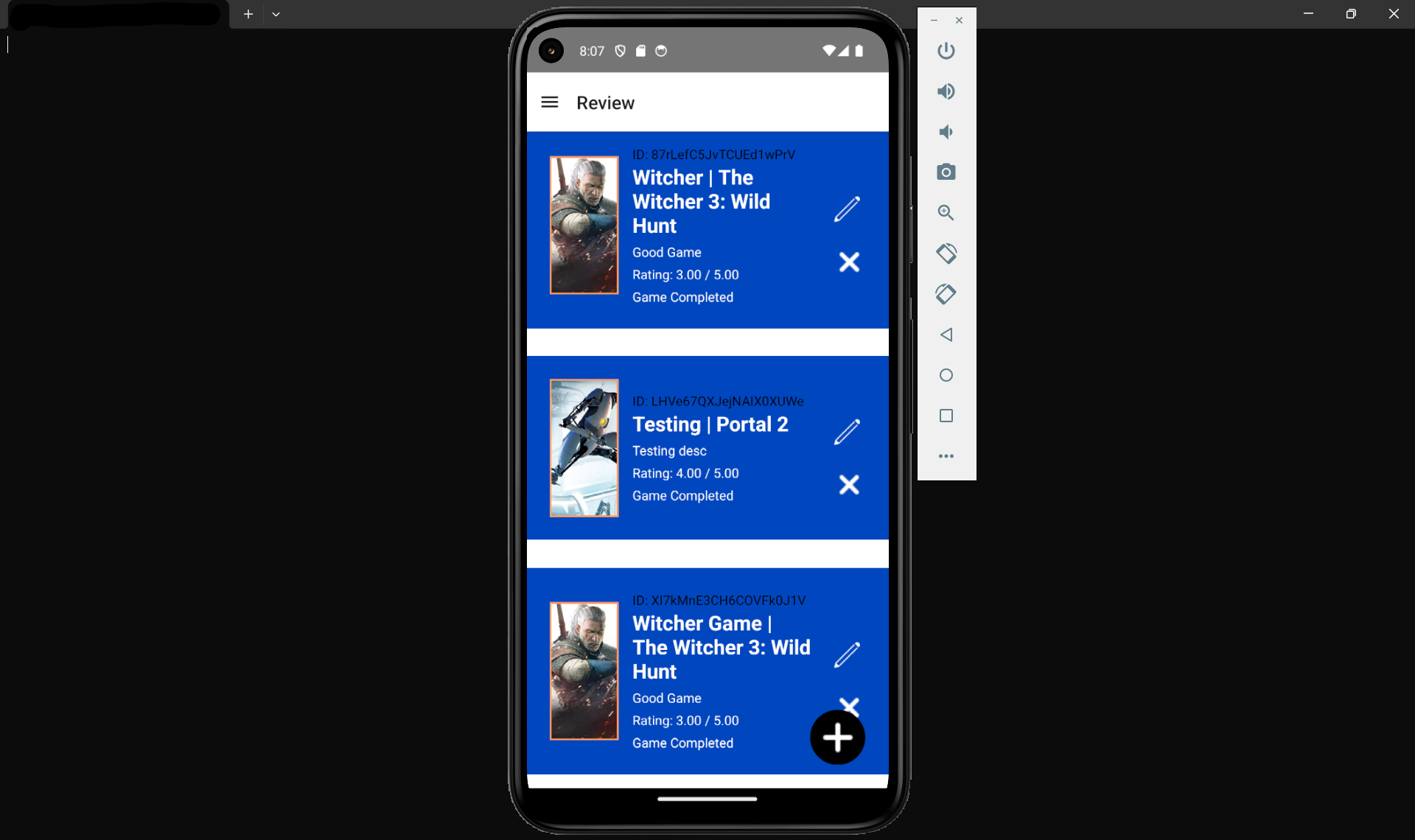 Game Review App Screenshot 5